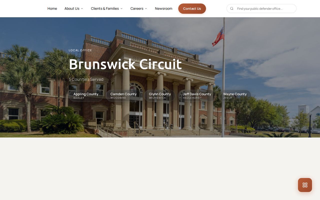 Brunswick Judicial Circuit public defender office information