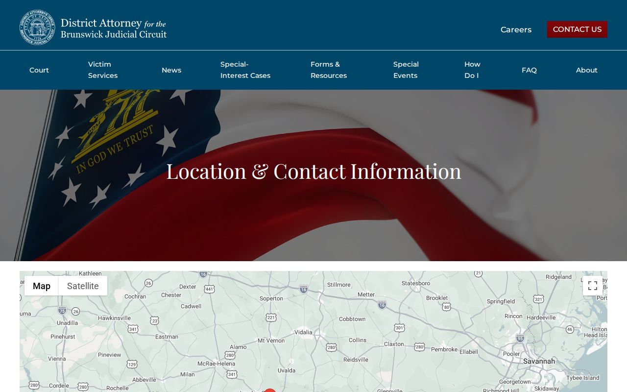 Brunswick Judicial Circuit District Attorney Wayne office page
