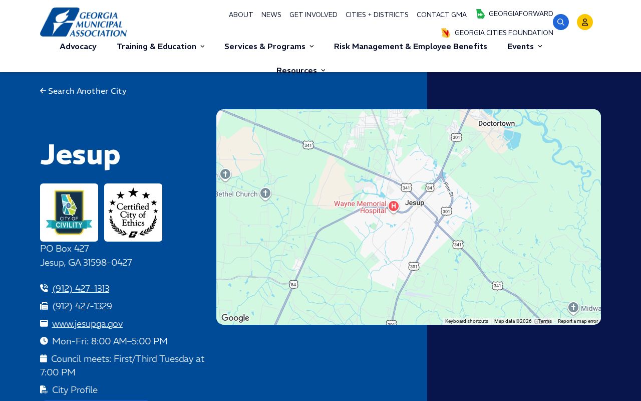 Georgia Municipal Association profile for Jesup